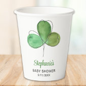 Lucky Little Kleeblatt Babydusche Pappbecher