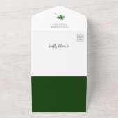 Lucky Little Kleeblatt Duschdusche Windeln Raffel All In One Einladung (Außenbereich)