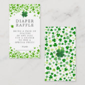 Lucky Little Kleeblatt Dusche Windelwanne Raffle E Begleitkarte (Vorne/Hinten)
