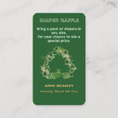 Lucky Little Kleeblatt Green Gold Leaf Baby Dusche Begleitkarte (Vorderseite)