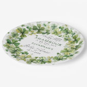 Lucky Little Kleeblatt Spring Clover Baby Dusche Pappteller (Schrägansicht)