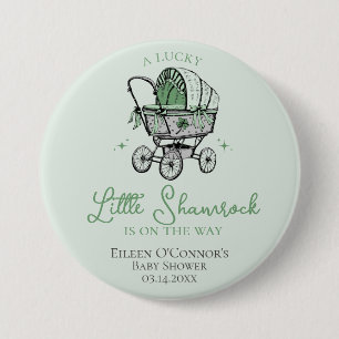 Lucky Little Kleeblatt St Patricks Baby Dusche Button