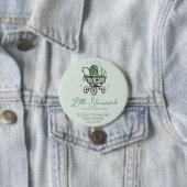 Lucky Little Kleeblatt St Patricks Baby Dusche Button (Beispiel)
