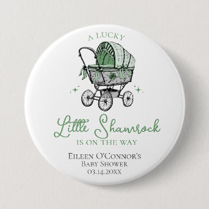 Lucky Little Kleeblatt St Patricks Baby Dusche Button