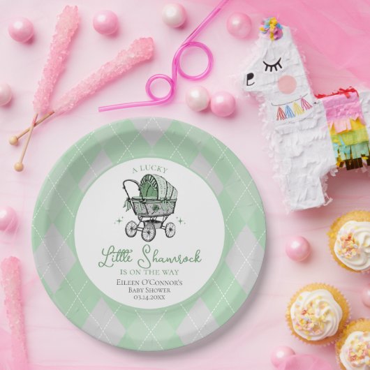 Lucky Little Kleeblatt St Patricks Baby Dusche Pappteller (Party)