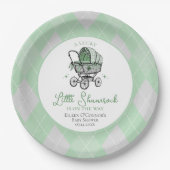 Lucky Little Kleeblatt St Patricks Baby Dusche Pappteller (Vorderseite)