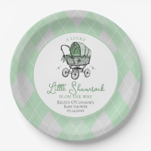 Lucky Little Kleeblatt St Patricks Baby Dusche Pappteller