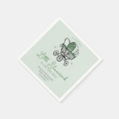 Lucky Little Kleeblatt St Patricks Baby Dusche Serviette (Ecke)