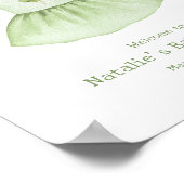 Lucky Little Lady St Patrick's Baby Shower Willkom Poster (Ecke)