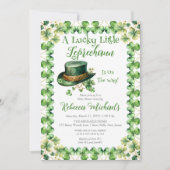 Lucky Little Leprechaun St. Patrick's Baby Shower Einladung (Vorderseite)