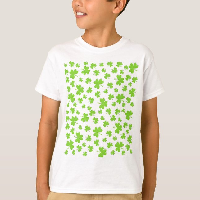 Lucky Little One Klee Kleeblatt T-Shirt (Vorderseite)