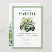 Lucky Little Shamrock St Patrick's Baby Shower Einladung (Vorne/Hinten)