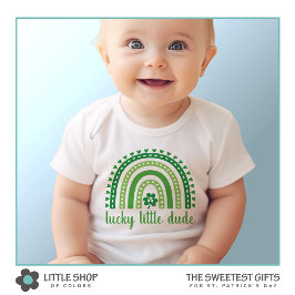 Lucky Little Typ Rainbow Kleeblatt St Patrick's Baby Strampler