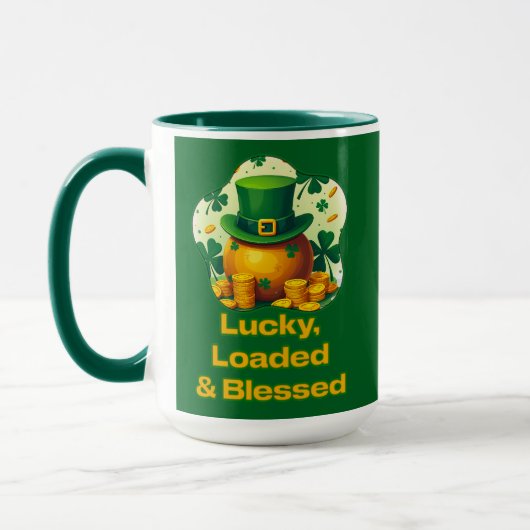 Lucky Loaded Blessed St Patrick’s Day  - caneca Tasse (Links)