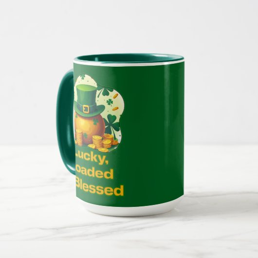 Lucky Loaded Blessed St Patrick’s Day - caneca Tasse (Vorderseite Links)
