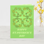 Lucky Loops St. Patrick’s Day Karte (Gelbe Blume)
