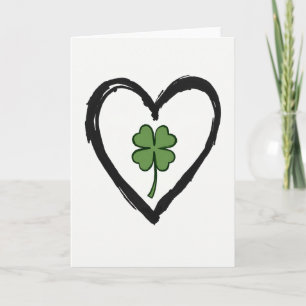 Lucky Love Handgefertigte Kunstkarte Karte