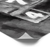 LUCKY LUCIANO MUGSHOT PAINTERLY POSTER (Ecke)