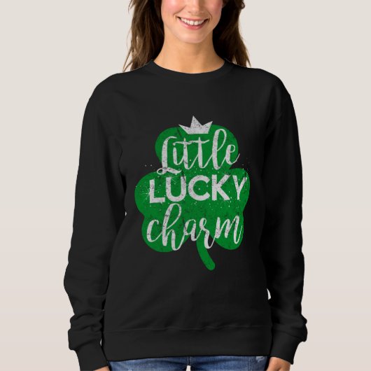 Lucky Luck Cute Irish Ireland St Patricks Drinkin Sweatshirt (Vorderseite)