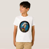 Lucky Luke Cartoon Cowboy im Kreisdesign T-Shirt (Vorne ganz)