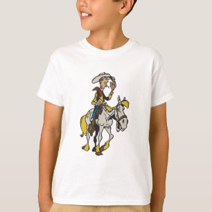 Lucky Luke und Jolly Jumper Cartoon Cowboy & Pferd T-Shirt