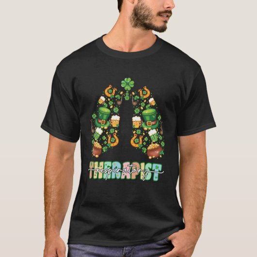 Lucky Lungs Respiratory Therapist RT Therapy St Pa T-Shirt (Vorderseite)