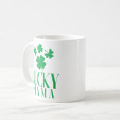 Lucky Mama Classic Tasse – Shamrock-Mutter-Kaffeet (Vorderseite Links)