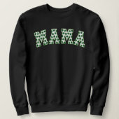 Lucky Mama Clover St. Patrick's Day Mama Shamrock Sweatshirt (Design vorne)