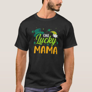 Lucky Mama Green Vierblättriges Kleeblatt Patrick' T-Shirt