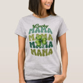 Lucky Mama Kleeblatt Frauen T - Shirt (Vorderseite)