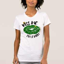 Lucky Mama Kleeblatt Lips St Patrick's Day T-Shirt