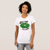 Lucky Mama Kleeblatt Lips St Patrick's Day T-Shirt (Vorne ganz)