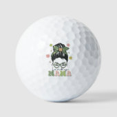 Lucky Mama - Messy Bun - Clover St. Patrick's Golfball (Vorderseite)