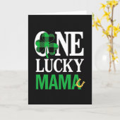 Lucky Mama Shamrock Pattern Card Karte (Gelbe Blume)