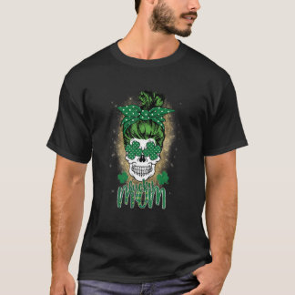 Lucky Mama St. Patrick's Day Skull St. Patrick's D T-Shirt