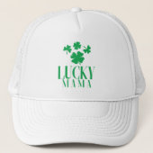 Lucky Mama Trucker Hat - Clover Süsse Vibes Truckerkappe (Vorderseite)