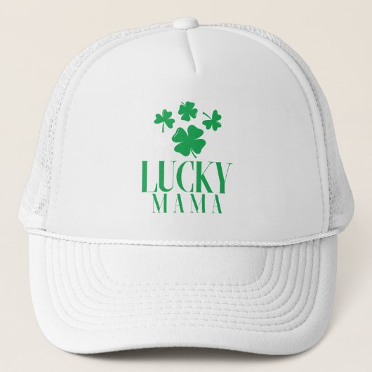 Lucky Mama Trucker Hat - Clover Süsse Vibes Truckerkappe (Vorderseite)