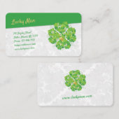 Lucky Man | Goldklee Visitenkarte (Vorne/Hinten)