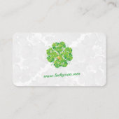 Lucky Man | Goldklee Visitenkarte (Rückseite)