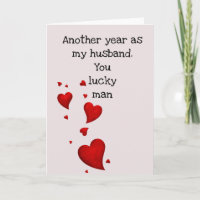 Lucky Man Husband Liebe Jubiläum Valentinstag