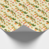 Lucky Mandarin Orange Chinesisches Neujahr Geschenkpapier (Ecke)