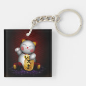 Lucky Maneki Neko Schlüsselanhänger (Rückseite)