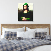 Lucky Mona Lisa St. Patrick's Day Leinwanddruck (Insitu (Schlafzimmer))