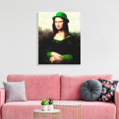 Lucky Mona Lisa St. Patrick's Day Leinwanddruck (Insitu (Wohnzimmer))