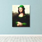 Lucky Mona Lisa St. Patrick's Day Leinwanddruck (Insitu (Holzboden))