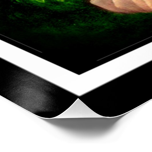 Lucky Mona Lisa St. Patrick's Day Poster (Ecke)