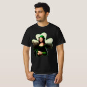 Lucky Mona Lisa St. Patrick's Day T-Shirt (Vorne ganz)