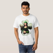 Lucky Mona Lisa St. Patrick's Day T-Shirt (Vorne ganz)