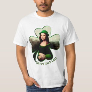Lucky Mona Lisa St. Patrick's Day T-Shirt