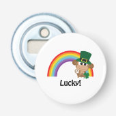 Lucky Monkey Leprechaun Flaschenöffner (Vorderseite)